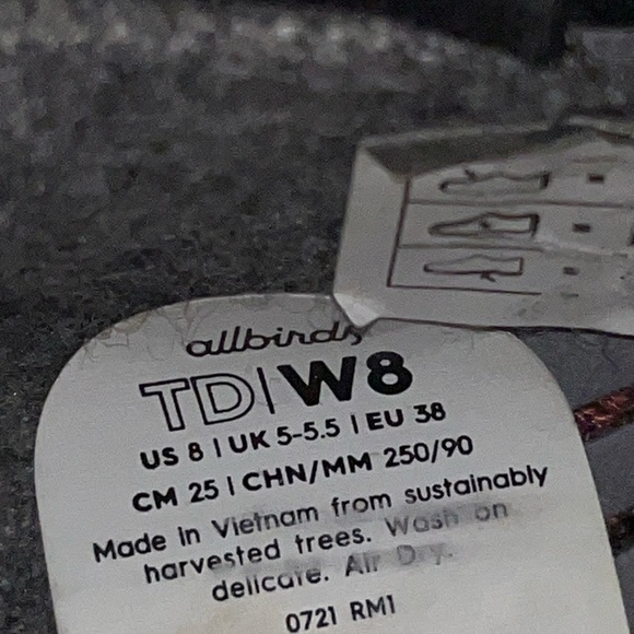 Allbirds Tree Dasher Running Sneakers women’s size 8 outdoors athletic gym fall - Picture 6 of 8